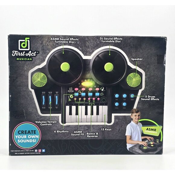 First Act Musician DJ Mixer ASMR Sound Generator Create Your Own Sounds Beats - Picture 6 of 9